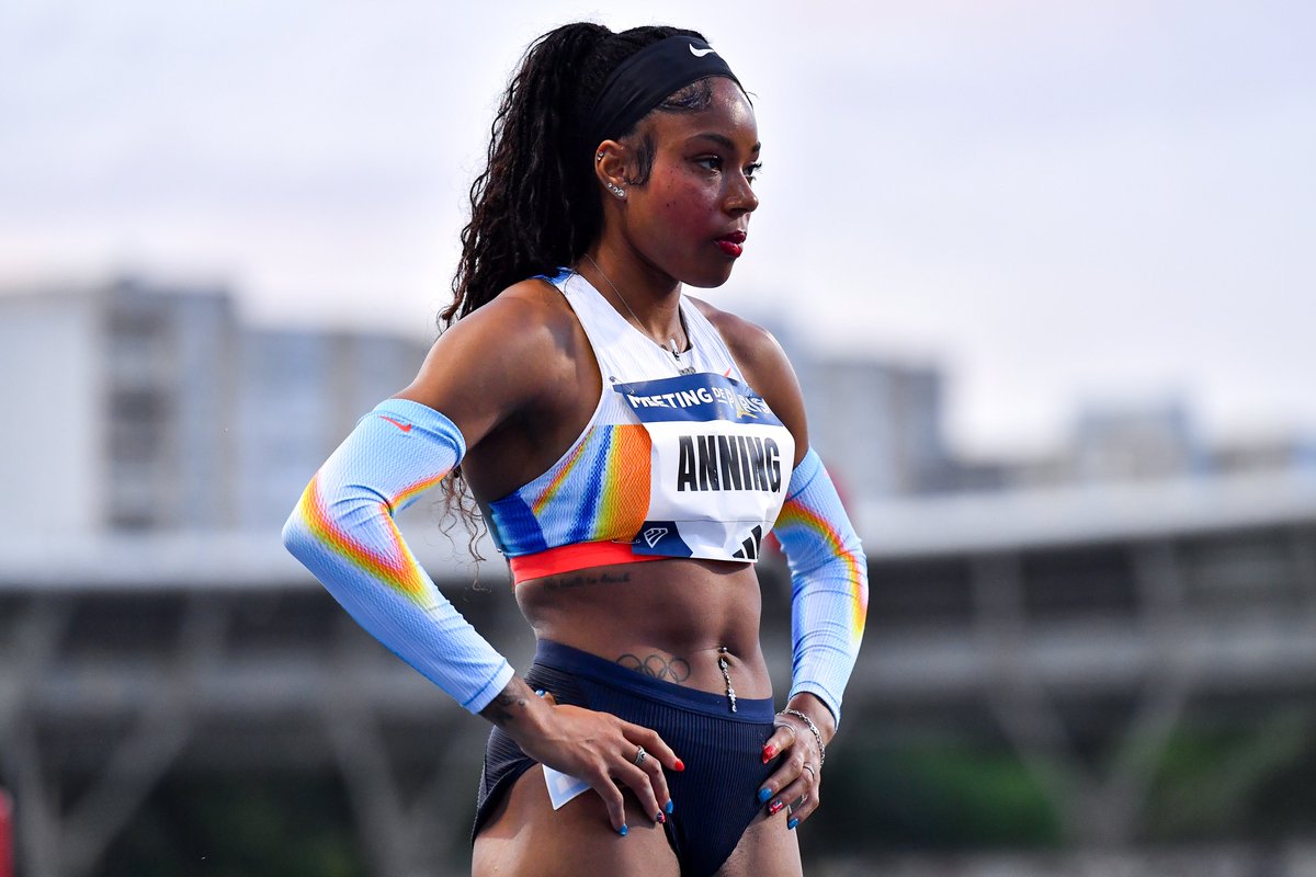 BritAthletics's tweet photo. A strong finish 💪

@amberanning  dips over the line for fourth in the women's 400m in a time of 50.11s

#SilesiaDL https://t.co/iVYpQlliBH