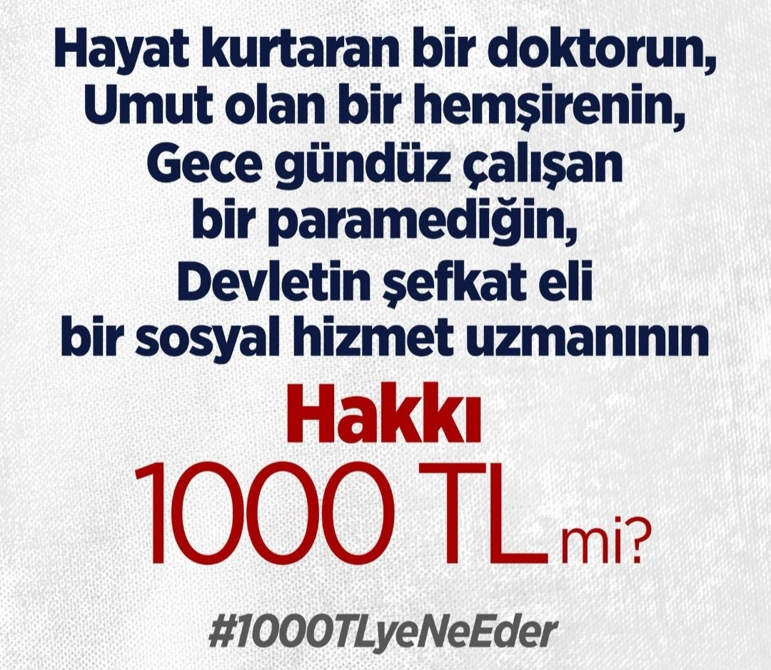 Furkan39795535's tweet photo. #1000TLyeNeEder
1000 TL şu anki ekonomik durumda hiç bir şeyin karşılığı değil adil zam talep ediyoruz https://t.co/xAy4x7dq1b