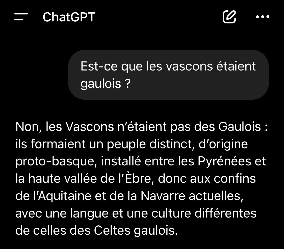 PauFcComps's tweet photo. @JCRonthetrack @JulienPernici Nos ancêtres de sont pas gaulois mais vascons. Remballe. https://t.co/QDltW5rZ8Q