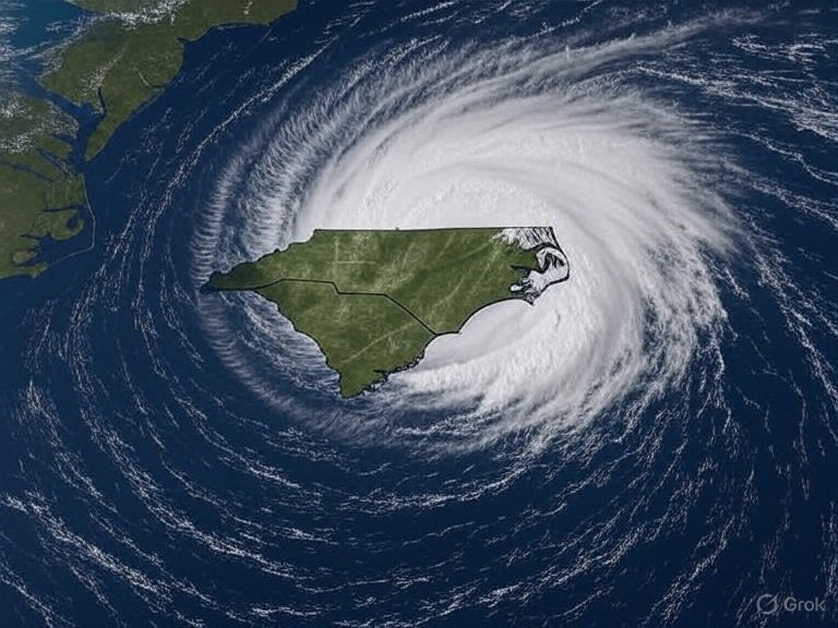 AI doesn’t quite get the “hurricane making landfall in the Carolinas” thing lol