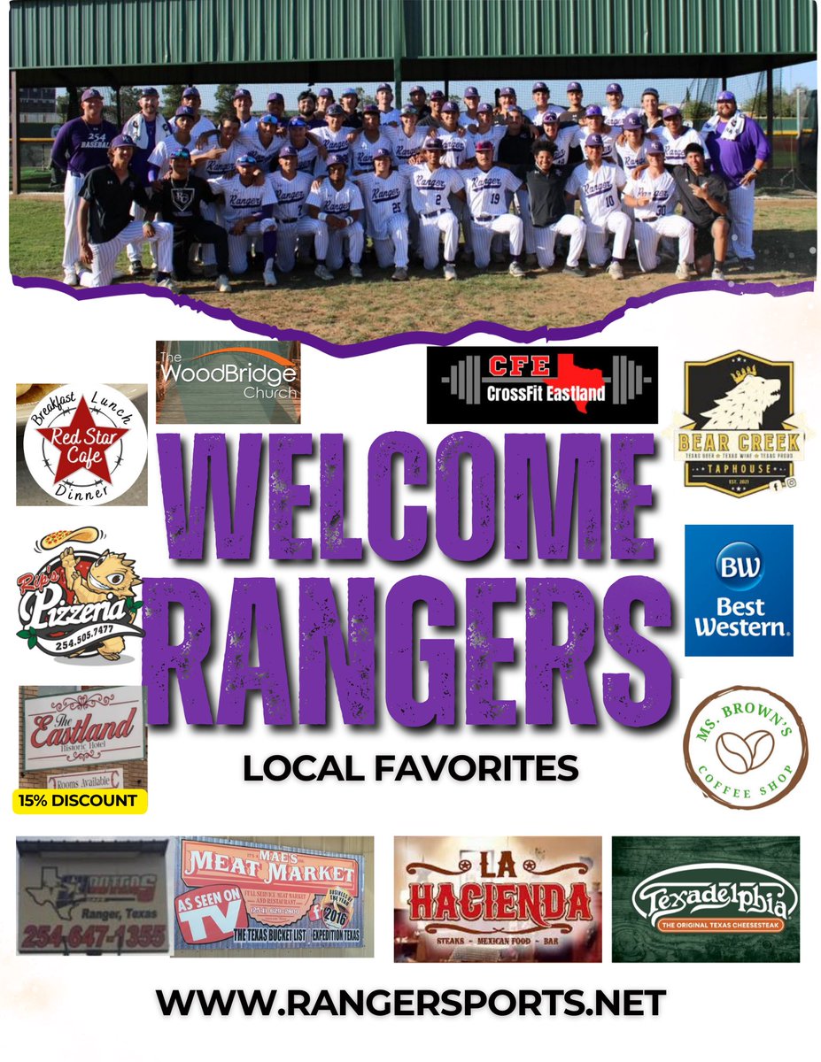 RangerBaseball_'s tweet image. Welcome Ranger Family!! As everyone’s move in days come and go we just want to welcome you and remember to try out some of our local favorites! #rangercollege #pistolsup