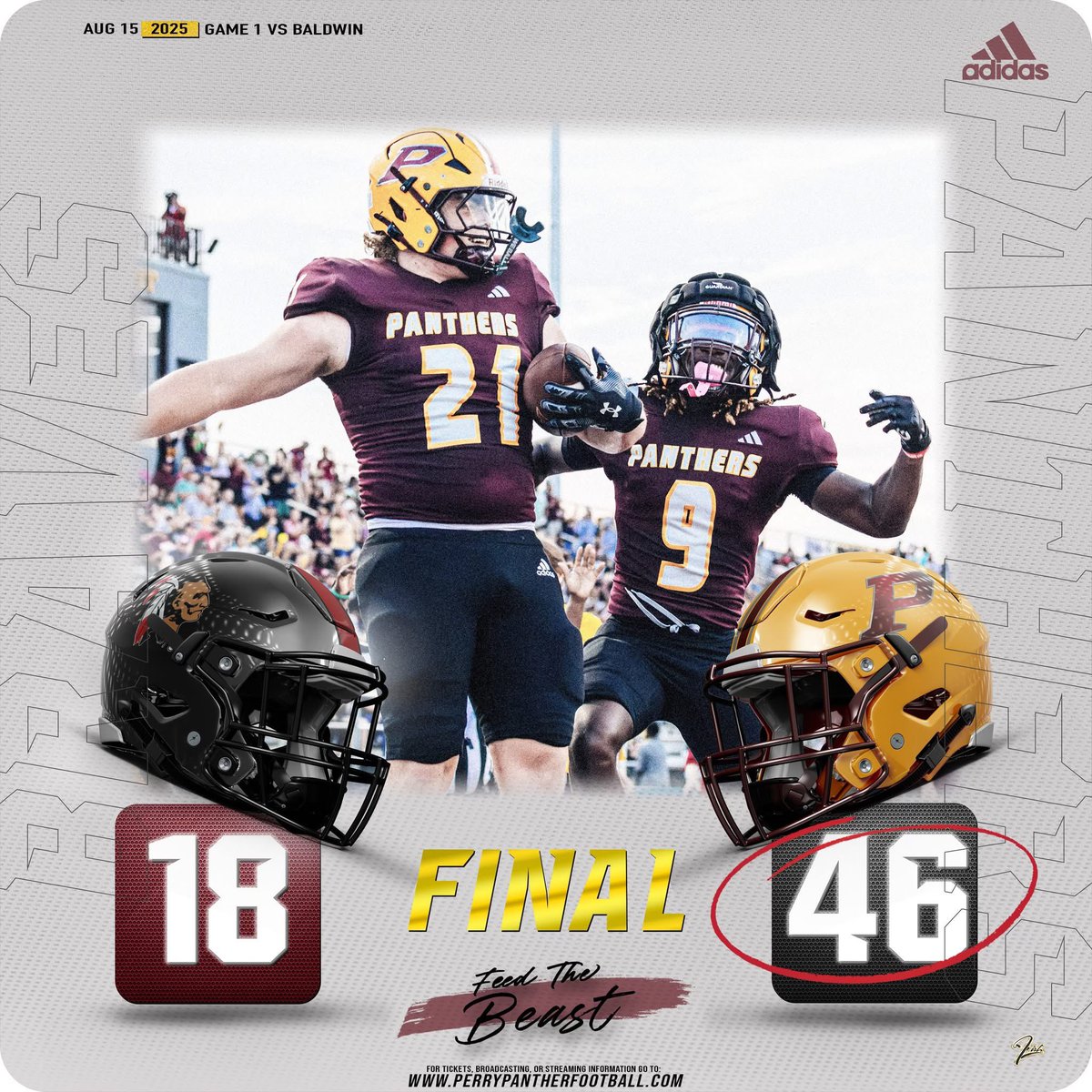 Cody Mahler (@coach_mahler) on Twitter photo <a href="/titansensor/">TITAN Sports</a> leaderboards from last nights 46-18 win over Baldwin!
<a href="/QuaiGreene/">Ja’Quaivion “Quai” Greene</a> <a href="/gordonbrhyson/">brhyson gordon (b1)</a> <a href="/Jujuc_9/">Johntavious “juju” Carswell</a> <a href="/dakaraifelder9/">✞𝐃𝐚𝐤𝐚𝐫𝐚𝐢 𝐅𝐞𝐥𝐝𝐞𝐫✞</a> <a href="/AjjSpazz/">Anton overton</a> <a href="/andrewbatt1e/">Andrew Battle Jr</a> <a href="/jthompson0821/">Jackson Thompson</a> <a href="/1of1Nario/">Janaris “Nario” Reeves</a> <a href="/KamOliver24/">Kameron(Kam)Oliver</a>
<a href="/RecruitGeorgia/">Recruit Georgia</a> <a href="/EricDevoursney/">@coachdevo</a> <a href="/PHS_Football1/">PerryPanthersFootball</a> <a href="/titansensor/">TITAN Sports</a> leaderboards from last nights 46-18 win over Baldwin!
<a href="/QuaiGreene/">Ja’Quaivion “Quai” Greene</a> <a href="/gordonbrhyson/">brhyson gordon (b1)</a> <a href="/Jujuc_9/">Johntavious “juju” Carswell</a> <a href="/dakaraifelder9/">✞𝐃𝐚𝐤𝐚𝐫𝐚𝐢 𝐅𝐞𝐥𝐝𝐞𝐫✞</a> <a href="/AjjSpazz/">Anton overton</a> <a href="/andrewbatt1e/">Andrew Battle Jr</a> <a href="/jthompson0821/">Jackson Thompson</a> <a href="/1of1Nario/">Janaris “Nario” Reeves</a> <a href="/KamOliver24/">Kameron(Kam)Oliver</a>
<a href="/RecruitGeorgia/">Recruit Georgia</a> <a href="/EricDevoursney/">@coachdevo</a> <a href="/PHS_Football1/">PerryPanthersFootball</a>