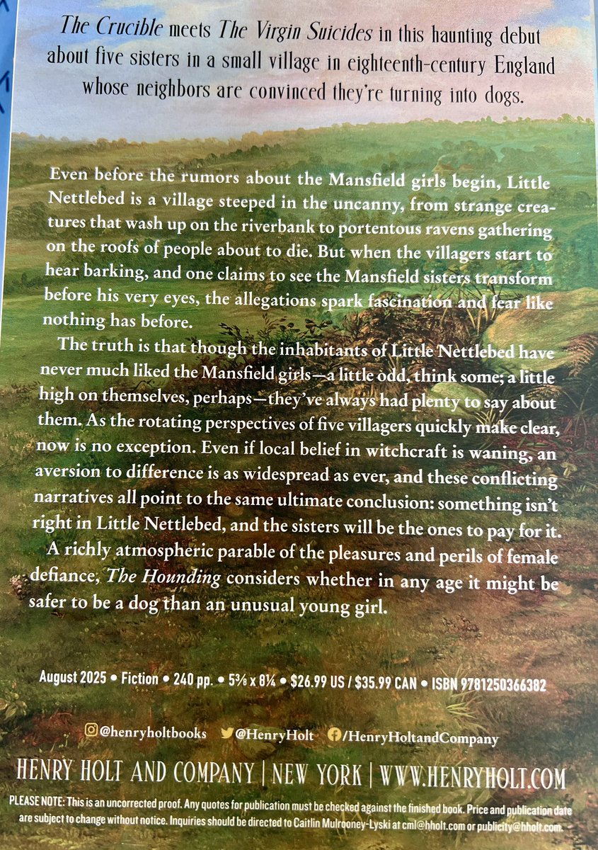 #earlyrelease #book from <a href="/HenryHolt/">Henry Holt & Company</a> of The Hounding at #StoneRiverHouse  By @xenobepurvis   We also have The Nimbus still though others have been checked out.  #shepherdstown @robertpbaird