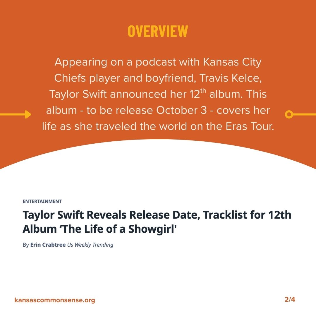 From Kobach’s fight with the Governor to a new album from Taylor Swift, there’s a lot happening this week. Skim the news and find a way to make a positive impact in your community this weekend.  #ksthisweek