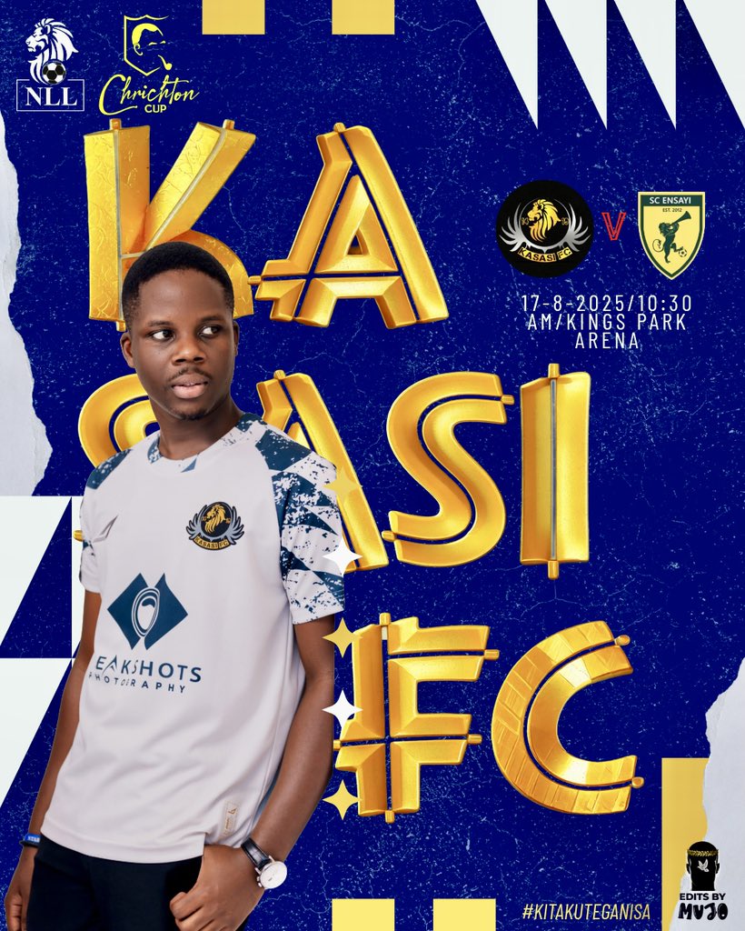 Tomorrow, <a href="/kasasi_fc/">Kasasi FC</a> will face <a href="/ScEnsayi/">SC ENSAYI</a> in the <a href="/ntare_league/">Ntare Lions League</a> Crichton Cup 🔥
Graphics by yours faithfully.
