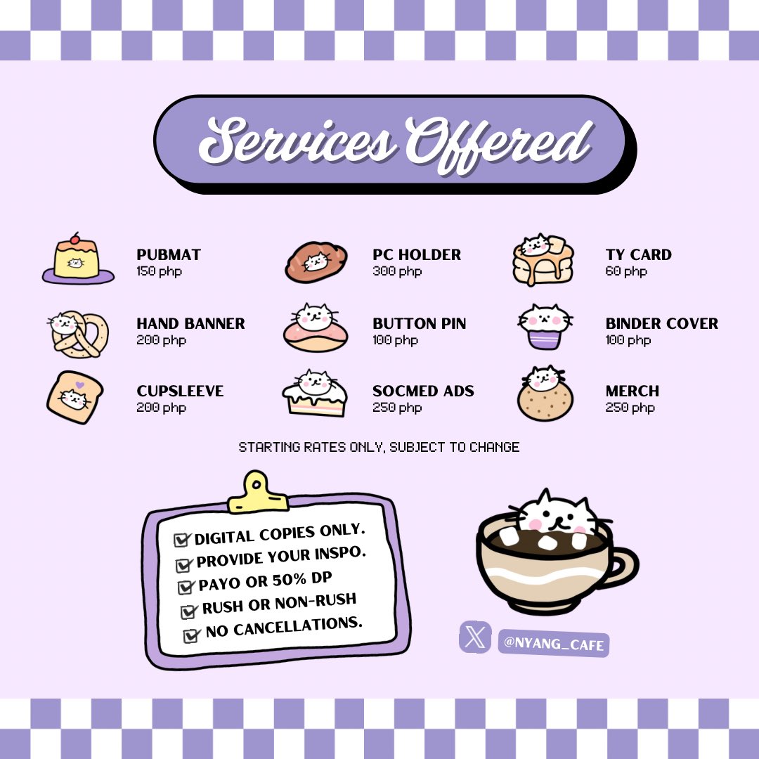 nyang_cafe's tweet photo. ꒰ ☕️ ꒱ open for commissions !

      ★ dm for inquiries
       — feedbacks #viayn

→ https://t.co/Li5kft1CFJ https://t.co/5HlaxGpcWC