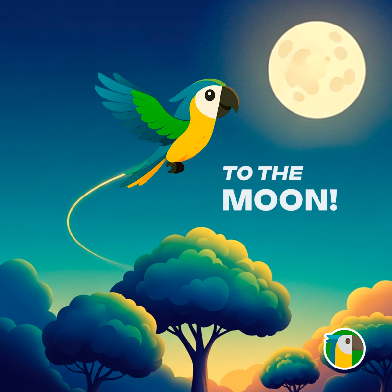 AraracoinX's tweet photo. 🦜 From the jungle to the moon – ARARA is flying higher!!!