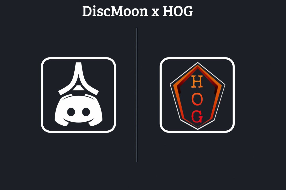DiscMoon x HOG

new partnership confirmed with <a href="/HOG_369/">HOG Web3 Gaming Guild</a> 

It is a great pleasure to have yours by our side.

Follow: <a href="/HOG_369/">HOG Web3 Gaming Guild</a> 
Join: discord.gg/gWhFscpvpX