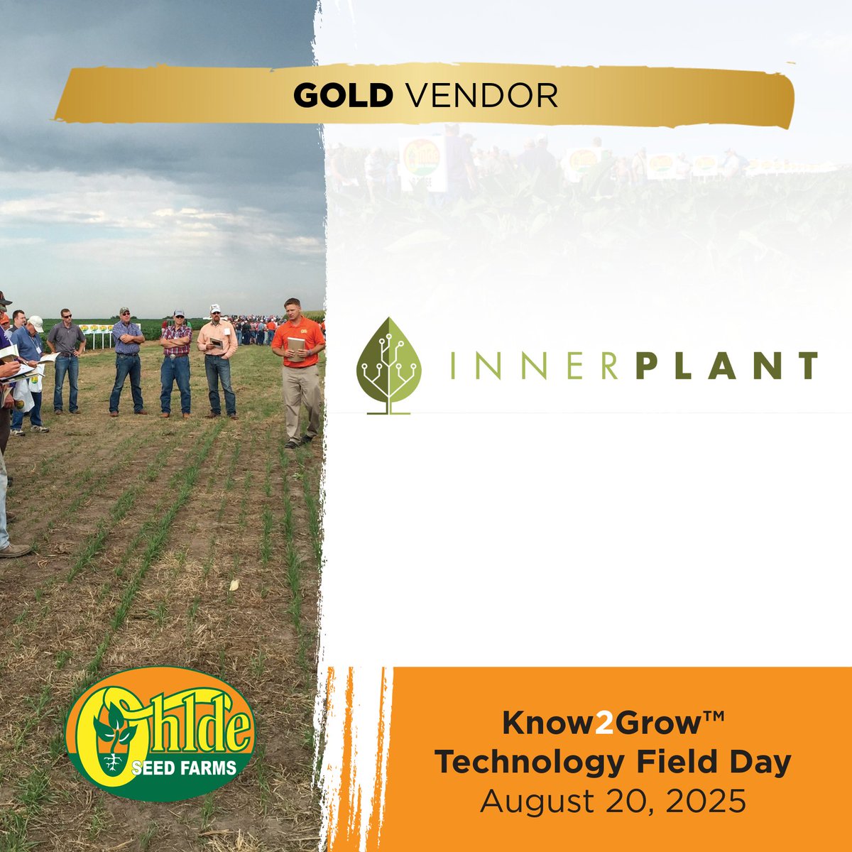 Proud to have Inner Plant as a Gold Vendor at Know2Grow™ Field Day! 🌱

🎥 See the experience: bit.ly/4kBDqKf
📅 Join us Aug 20 in Palmer, KS