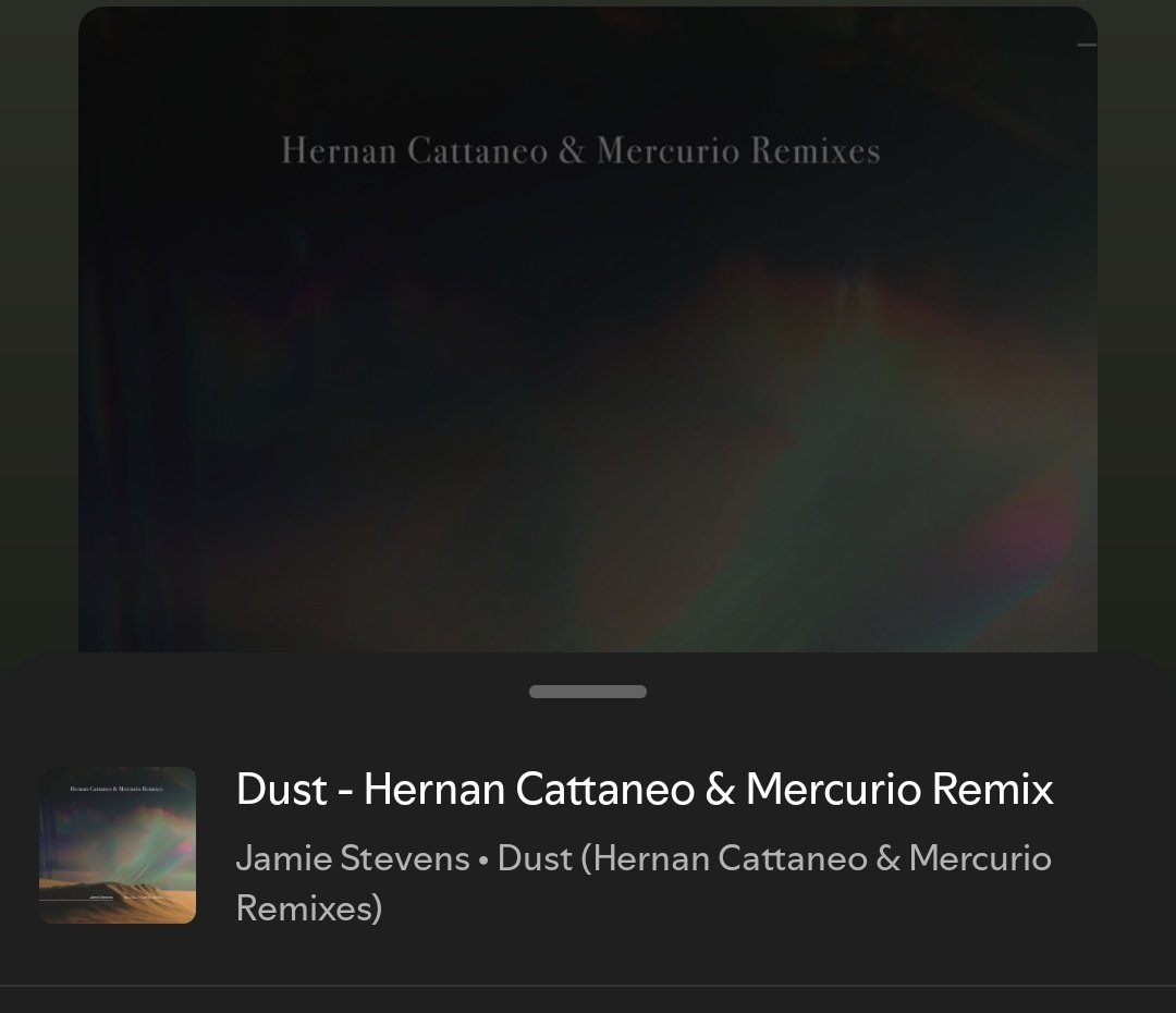ExpertoAbsoluto's tweet photo. Amigos, estoy enamorado, su nombre es "Dust" y el remix es del maestro Hernán Cattaneo, no no no que joya, que belleza, que remix mamita mía! 😍☄️✨ https://t.co/Cy5d3OVCIw