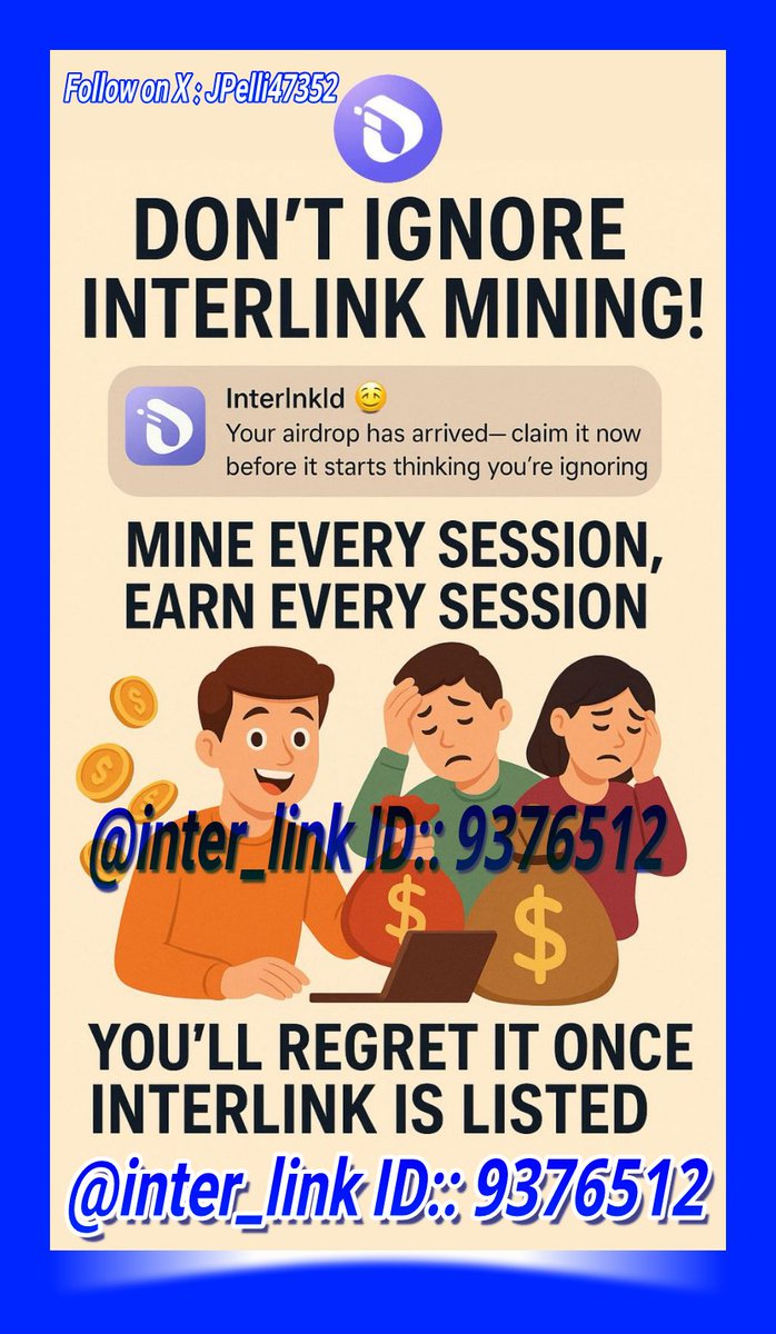 JPelli47352's tweet photo. @INTERLINK_NETWORK Is Big CRYPTO Project, GOOGLE, AWS START UP Project..
JOIN NOW:9376512
#InterLink #ITLG #spingame #InterlinkNetwork #networking #networkingtips #leadgeneration #Web3Alert #innovation #success #connectingprofessionals #crypto #cryptocurrency #blockchain #web3 https://t.co/VTmILIC2es