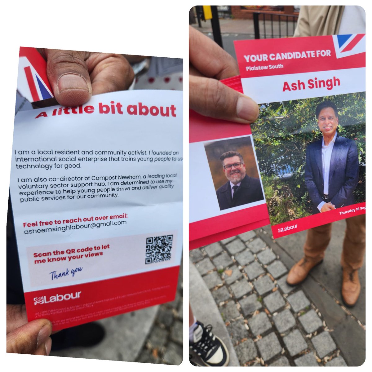 Today we have launched Campaign for Ash <a href="/PlaistowsouthL/">PlaistowSouth Labour</a> By-Election. <a href="/Ashabbreviated/">Ash Singh</a> is a wonderful candidate,ready to hear from you. So,please cast your vote for Ash on September 18th as one of your PS Councillors.Labour comrades,MP, Mayor&amp;Councillors were there to support him🌹