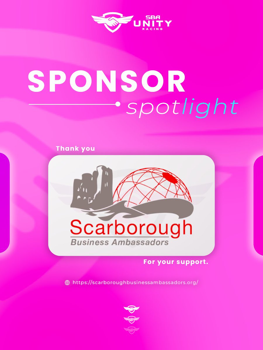 UnityRacingSUTC's tweet photo. 🎉Sponsor Spotlight!🎉
This week we would like to say a big THANK YOU to Scarborough Business Ambassadors. We really would not be where we are today without you, your support and your guidance 🩷
#f1 #formula1 #partnership #thankyou #appreciation #stem #stemeducation #f1inschools https://t.co/YiZVDBOcsl