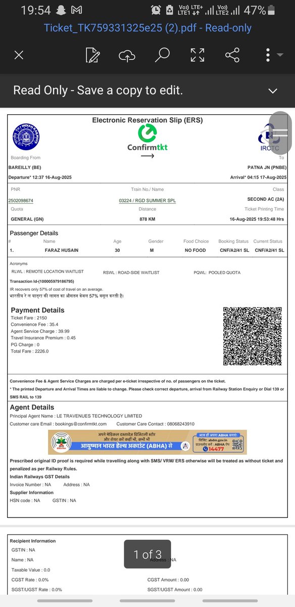 faraz76933316's tweet photo. @timesofindia @AshwiniVaishnaw @TheLallantop @aajtak @ndtv @RailMinIndia @RailwayNorthern I am waiting here at Bareilly Junction from past 12 hours and still there is no hope of train would come. Please set an accountability and compensate me for this wretched services Disgusting https://t.co/8l4qcnRQUh