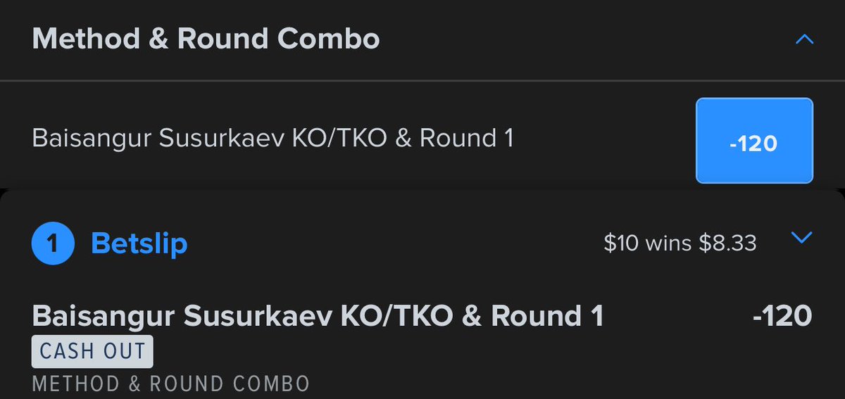 10secondsleft_'s tweet photo. Attention: Risky Addition!

- Baysangur Suraurkaev 1st Round KO/TKO (-120)
Additional 3-Legger 1st Round KO/TKO Parlay: (+2892)

@CCTYsharpz

#GamblingCommunity #GamblingTwitter #GamblingX #MMATwitter #FanDuelSportsbook https://t.co/NxRLCGjbXH