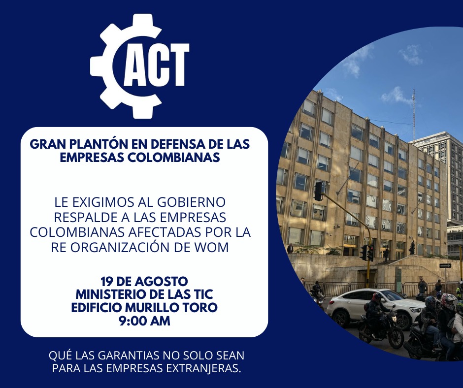 ACT.COLOMBIA (@actcolomb) on Twitter photo Que las garantías NO sean solo para las empresas extranjeras. <a href="/womcolombia/">WOM Colombia</a> paguele a las empresas 🇨🇴.
<a href="/Ministerio_TIC/">Ministerio TIC</a>
@JulianrMolinaG
<a href="/petrogustavo/">Gustavo Petro</a> Que las garantías NO sean solo para las empresas extranjeras. <a href="/womcolombia/">WOM Colombia</a> paguele a las empresas 🇨🇴.
<a href="/Ministerio_TIC/">Ministerio TIC</a>
@JulianrMolinaG
<a href="/petrogustavo/">Gustavo Petro</a>
