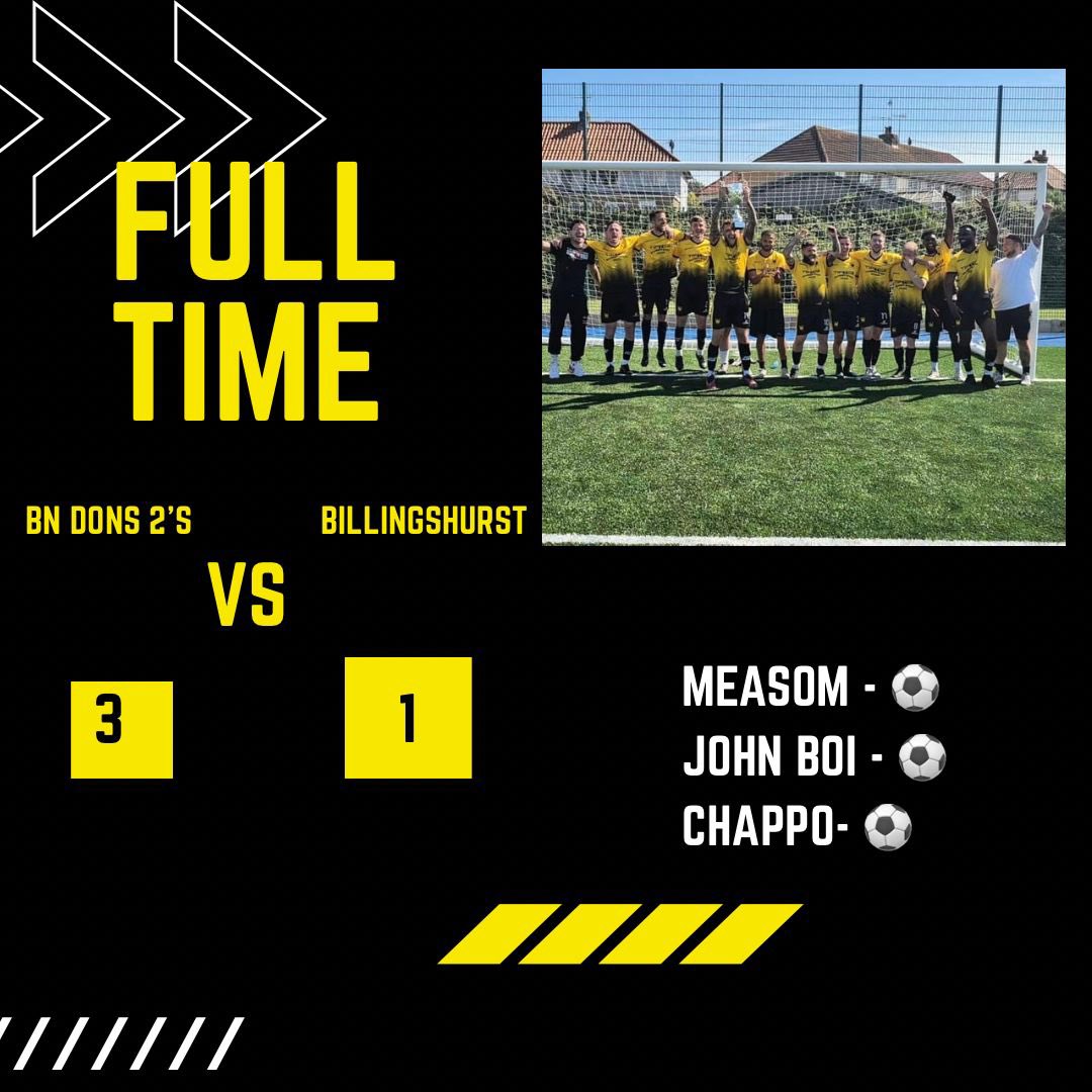 Bn Dons 2s Sat (@bndons2ssat) on Twitter photo Good run out on a muggy afternoon. Finds us come out on top against a solid <a href="/Billingshurstfc/">Billingshurst FC</a> 2s side. Thank you for the run out and best of luck for the season. Good run out on a muggy afternoon. Finds us come out on top against a solid <a href="/Billingshurstfc/">Billingshurst FC</a> 2s side. Thank you for the run out and best of luck for the season.