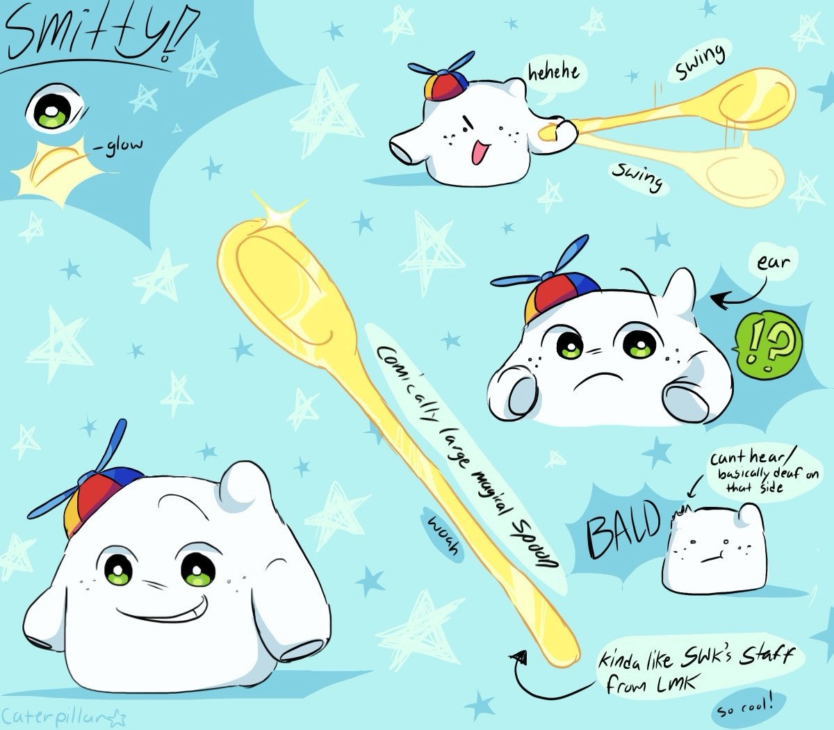 i can’t believe i never put these guys here either what the heck
(these are a bit old so dont mind that cough)
#puffer #grizzy #blarg #smitty