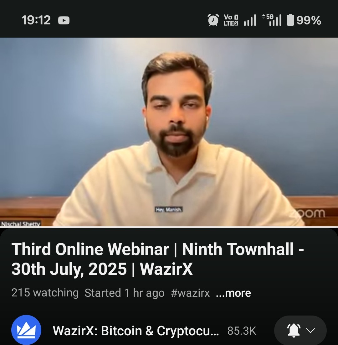 Gaurav Budhiraja (@gbcsc1) on Twitter photo <a href="/IndiasCrypto/">Justice for WazirX Users</a> <a href="/WazirXIndia/">WazirX: India Ka Bitcoin Exchange</a> scammer Nischal is making fun of users. Doesn't allow people to join, only his PR people are thr in this townhall. Why every time in all townhall Manish gupta can ask question. God will see you scammer Nischal. <a href="/IndiasCrypto/">Justice for WazirX Users</a> <a href="/WazirXIndia/">WazirX: India Ka Bitcoin Exchange</a> scammer Nischal is making fun of users. Doesn't allow people to join, only his PR people are thr in this townhall. Why every time in all townhall Manish gupta can ask question. God will see you scammer Nischal.
