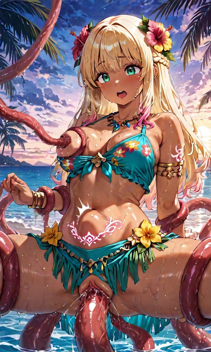 ひゃえっ……

身体が浮き上がると同時に下腹部に強烈な違和感を覚えた。痛みはない。

え！？…あ……！？

一瞬の出来事に彼女はまだ自分自身に何が起きているのか理解できていないのだった。

（続く…かも……）