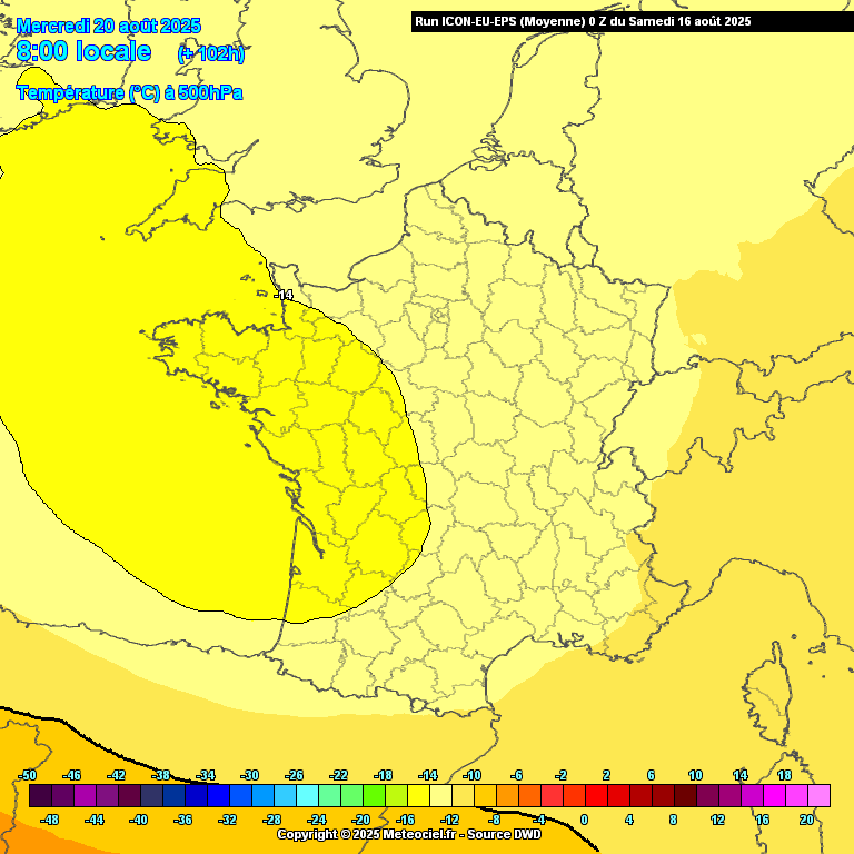 Changement de temps à venir à partir de mardi prochain précisément (19 août) avec, dans un premier temps, le retour des nuages avec des éclaircies. Durant cette journée, quelques ondées ne seraient pas exclues. 

La goutte froide devrait traverser la France mercredi et pourrait