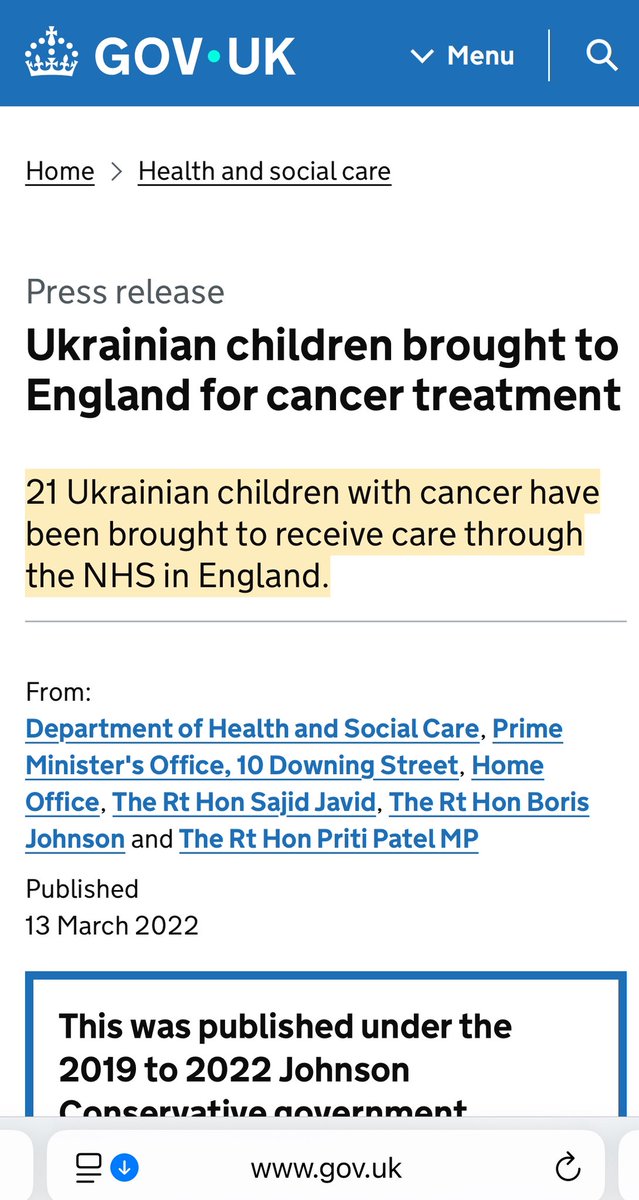 This was the first arrival of Ukrainian Children brought to the U.K. for treatment in March ‘22, under The Tory Government.

But this Labour government won’t help Palestinian children. Why is that?