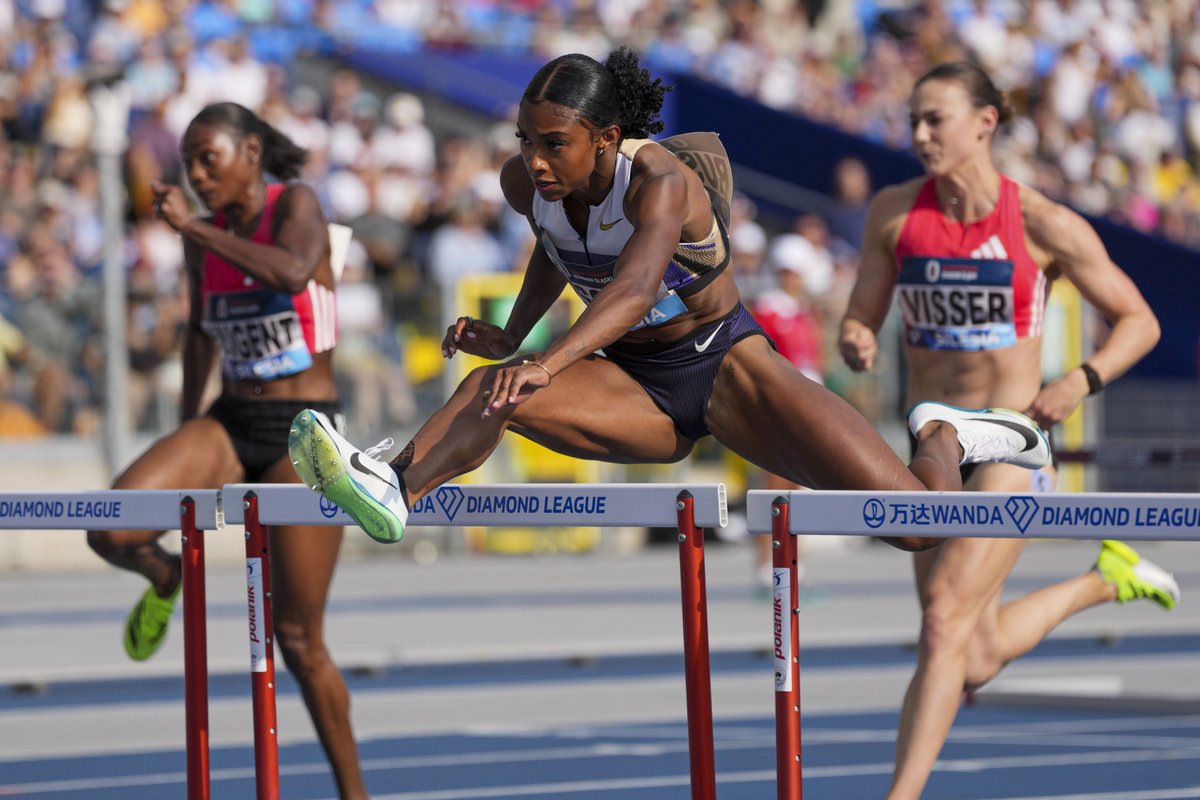 Wanda Diamond League (@diamond_league) on Twitter photo 12.19! 🤯
<a href="/masai_russell/">Masai Russell OLY ✨</a> clocks a #DiamondLeague record to claim her first ever win in the series in the 100m hurdles at #SilesiaDL🇵🇱.
📸 <a href="/DanVernonPhoto/">Dan Vernon</a> 12.19! 🤯
<a href="/masai_russell/">Masai Russell OLY ✨</a> clocks a #DiamondLeague record to claim her first ever win in the series in the 100m hurdles at #SilesiaDL🇵🇱.
📸 <a href="/DanVernonPhoto/">Dan Vernon</a>