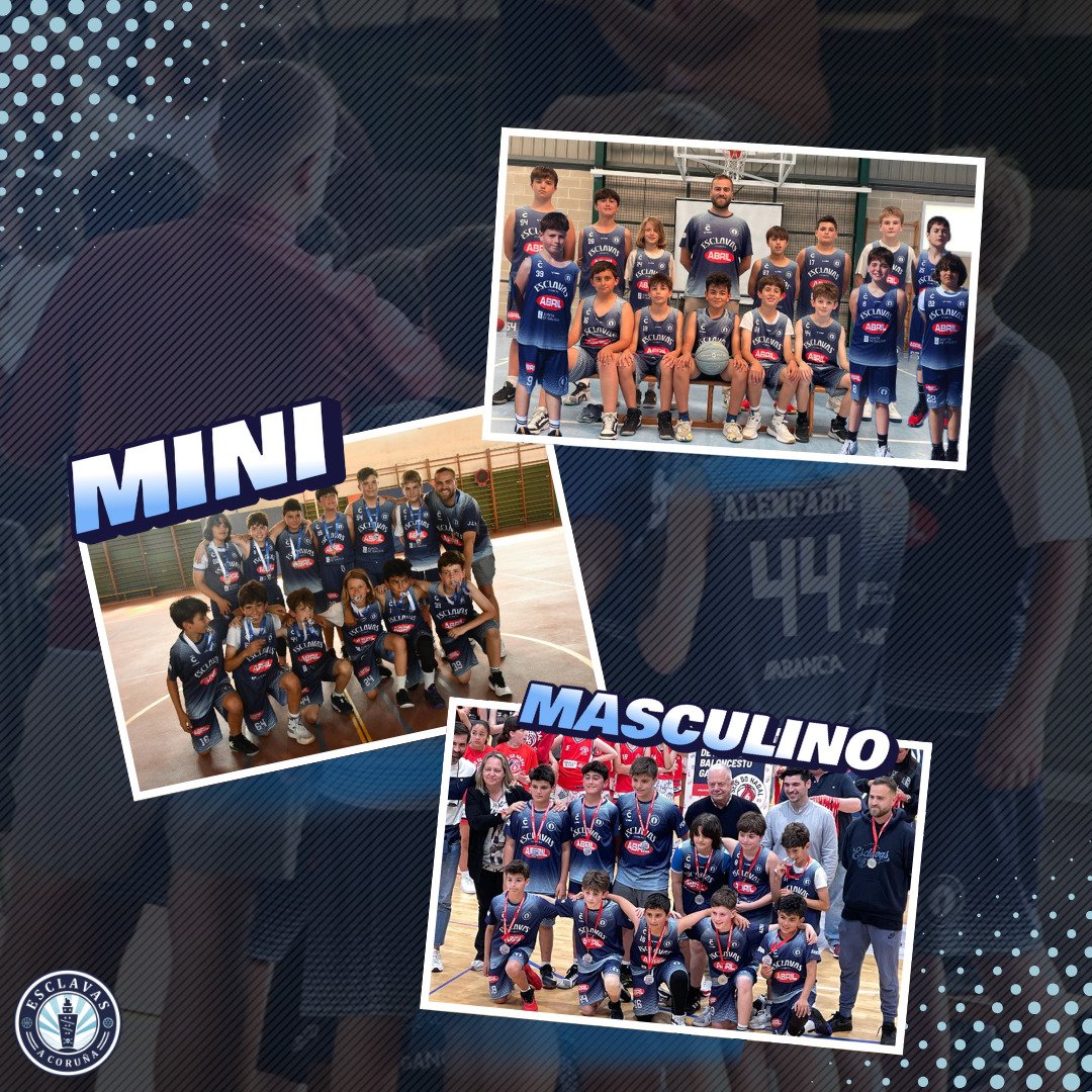 ClubEsclavas's tweet photo. 🏀Mini🏀

Maiores pero pequen@s, os nos@s minis fixeron unha gran tempada! A gran maioria pasan xa a infanil! Polo que estamos moi emocionados! Gran traballo dos nosos adestradores/as.

#AzulSenLimites 

@ConcelloCoruna @FGB_Baloncesto @EsclavasAC @coruna_deportes https://t.co/plA7l6cHfN