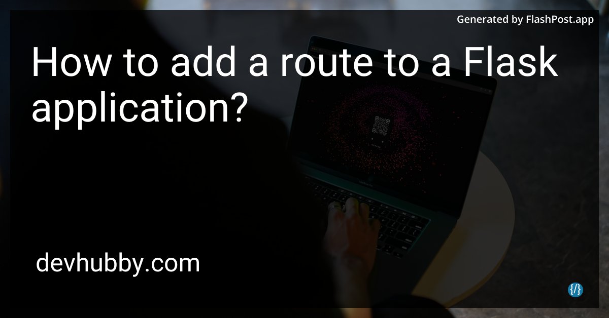 JordanKEurope's tweet image. Is a Flask route more scenic if you use Python? 🐍
Source: devhubby.com/thread/how-to-…
#Tech #PythonDevelopment #Flask #FullStack