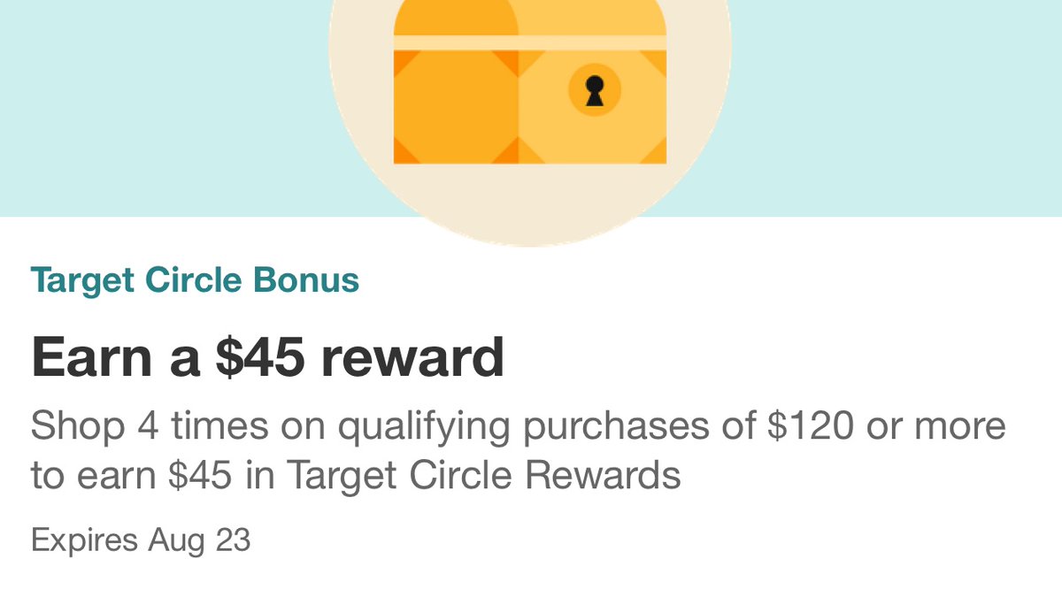 Aulorra's tweet photo. @Target this is absolutely stupid, get $45 when you spend $120 FOUR TIMES 😳WTF.  That’s absolutely ridiculous!! These Circle Bonus Rewards are garbage anymore!! https://t.co/k0yu3mDczS
