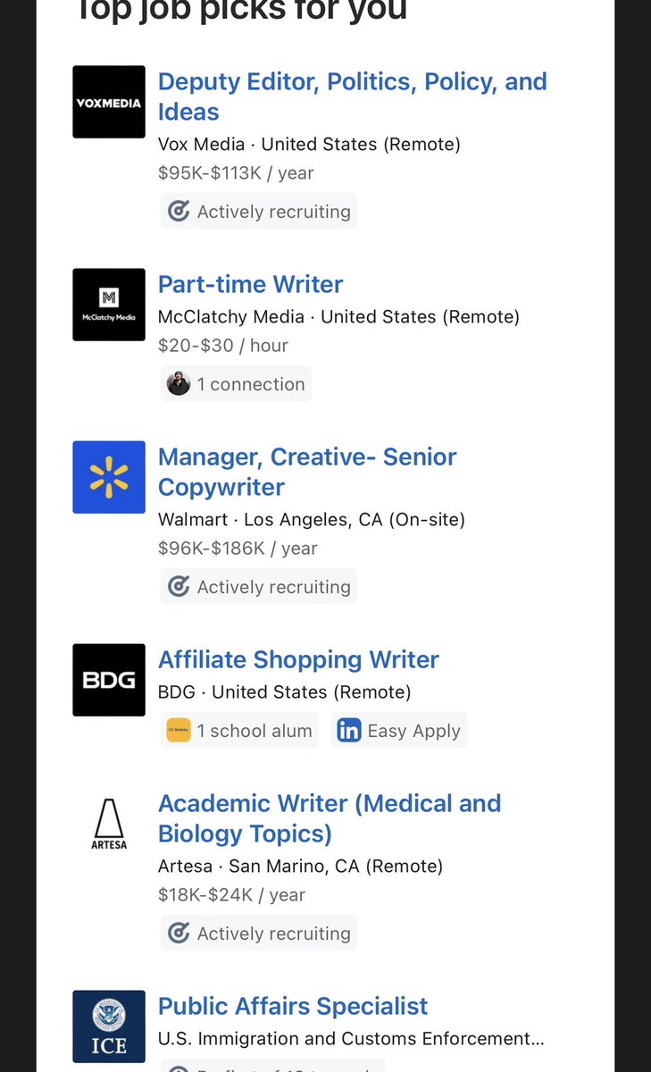 Every squad got the

-Walmart creative director
-Owns Vox Media
-Shopping
-DNA blogger
-PR for ICE
