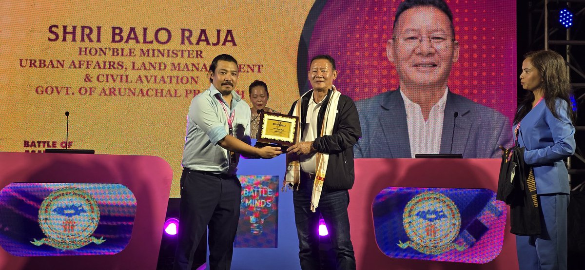 BaloRaja's tweet photo. Participated in the “Battle of Minds 2.0 – A Zonal Quiz Competition” held at Saint Claret College, Ziro, accompanied by the DC and SP, Lower Subansiri District. My best wishes to the organizers, participants, and all who made this wonderful event a success. https://t.co/6y5Vhrtmj4