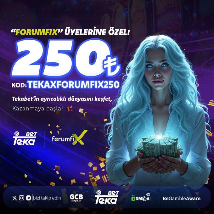 🔵TEKABET | PROMOSYON KODU

🏆Forumfix Üyelerine Özel 250₺

🎰TEKAXFORUMFIX250

🎯Detaylar İçin 👉🏻 forumfix13.com/konu/tekabet-f…

Giriş Adresi 👇🏻

tinyurl.com/Forumfix1

#denemebonusu Göztepe - Fenerbahçe #bahis #GÖZvFB özlem çerçioğlu #slot #FenerinMaçıVar Akşam #casino Gelibolu