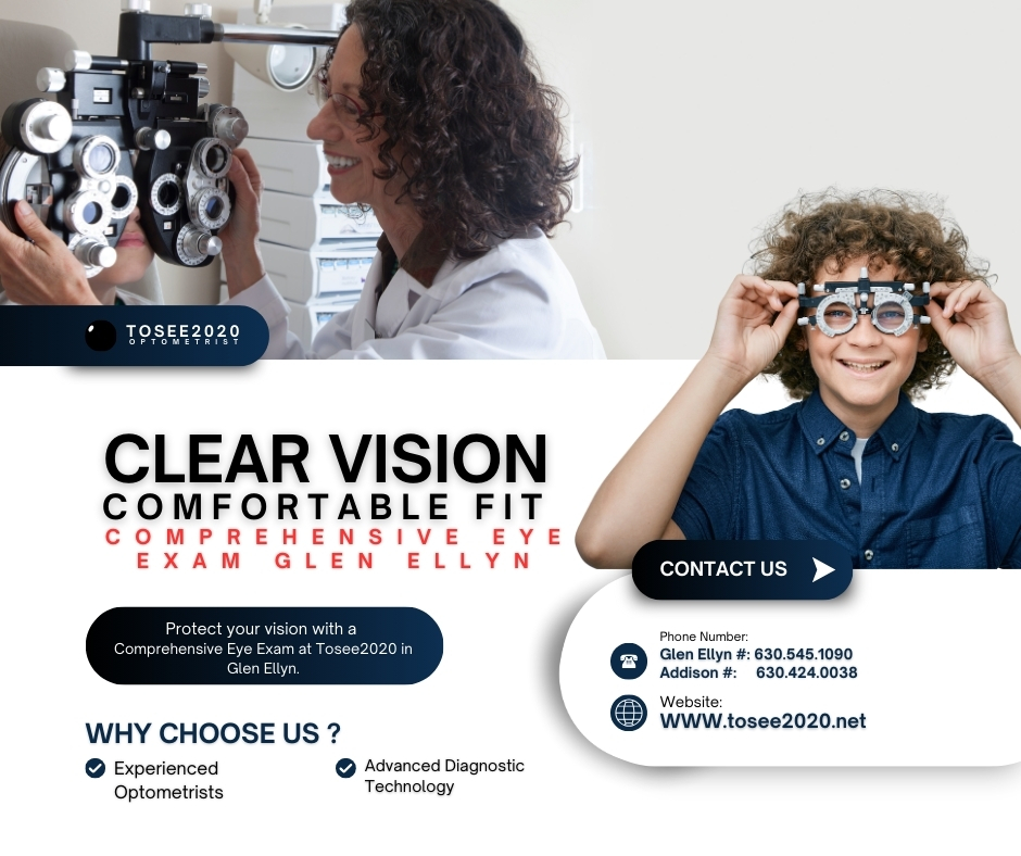tosee2020's tweet image. 👁 Comprehensive Eye Exam Glen Ellyn 👁

Why Choose Us?
✔ Experienced Optometrists
✔ Advanced Diagnostic Technology
Read More : tosee2020.net/services/compr…

#ComprehensiveEyeExam #GlenEllyn #EyeCare #HealthyVision #Optometrist #Tosee2020