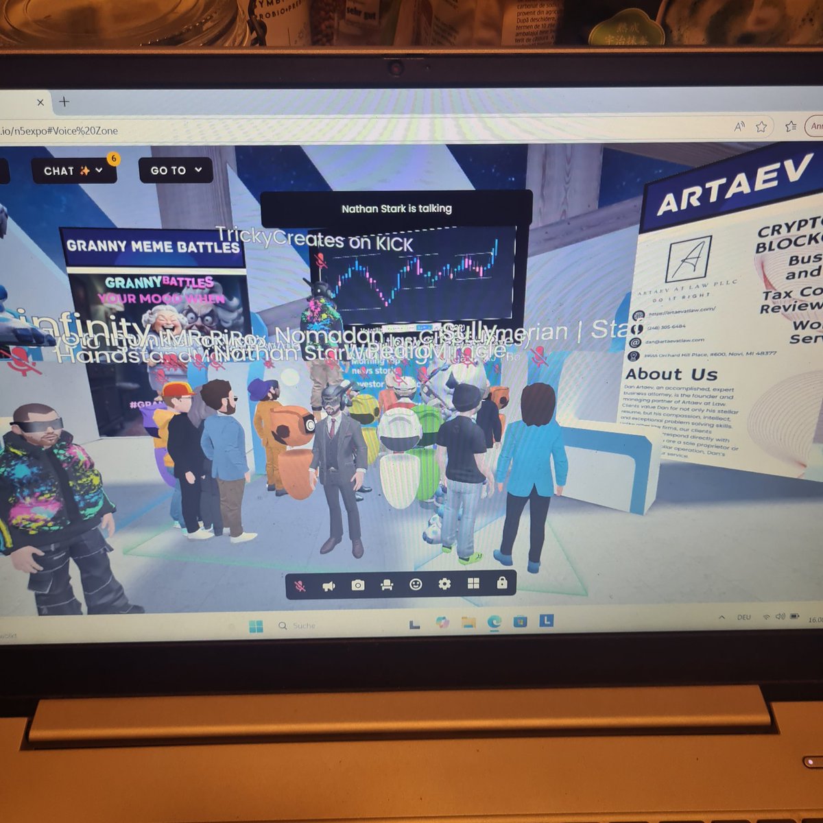 Astronaut_WAX's tweet photo. Just now. Cool another event ๐
#NFTOPIA
@WAX_io @thenftopia https://t.co/p2WfaOZa2U