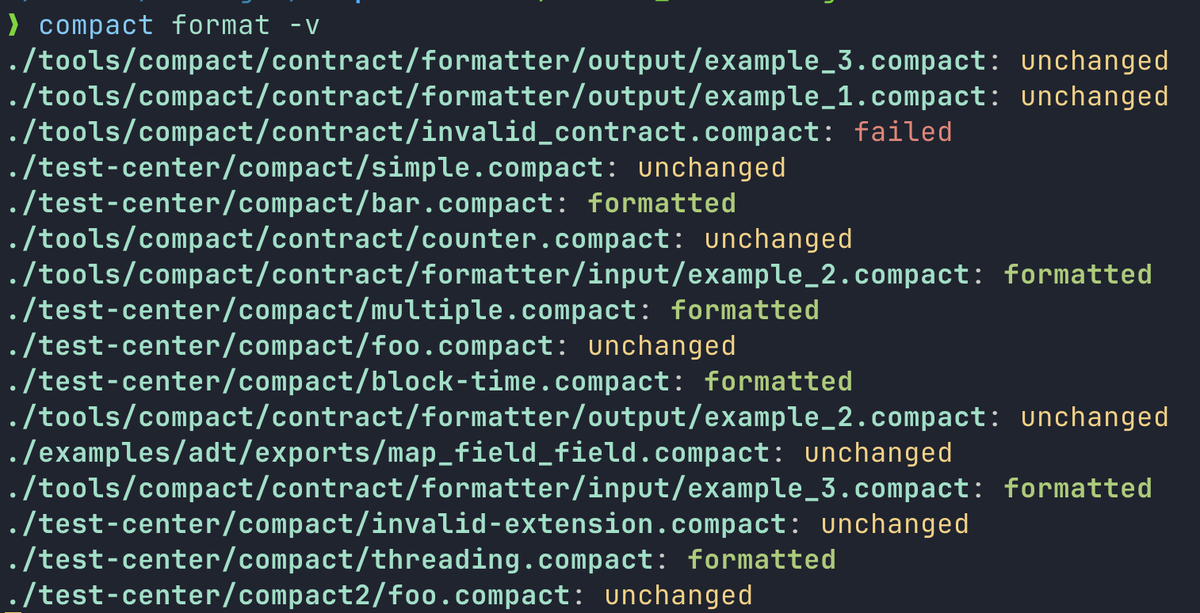 rvcas (@rvcas) on Twitter photo compactc 0.25.0 and compact tool 0.2.0 are both out. the compact formatter is now available! compactc 0.25.0 and compact tool 0.2.0 are both out. the compact formatter is now available!