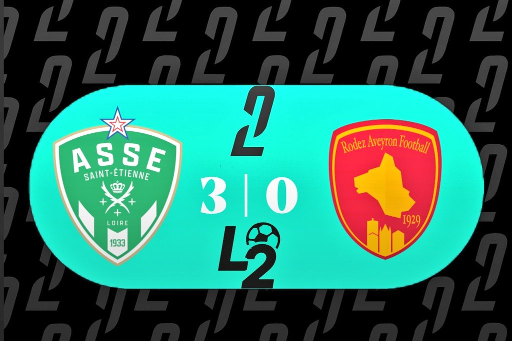 ActuL2BKT's tweet photo. ⚽ BUUUUT de Cardona ! 🔥
Saint-Étienne prend le large face à Rodez ! 💚🤍

🟢 ASSE 3-0 🔴 Rodez https://t.co/yni6hxWGJy