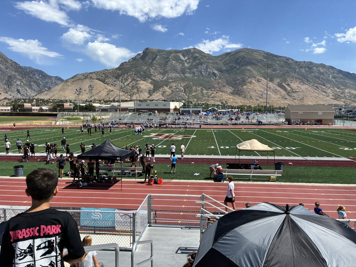 RickHightower1's tweet photo. Watching my grandson Landon play his first football game. https://t.co/tHJazZbo0g