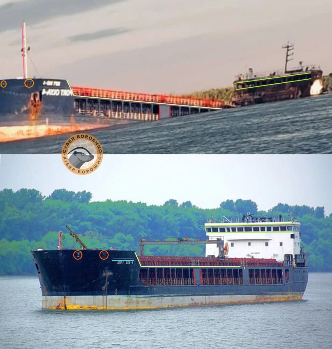 Yesterday, Ukraine sank the Russian cargo ship "Port Olya-4" in Olya port — 850 km from the frontline. It carried Shahed drone parts and Iranian ammo. Same night, Ukraine hit the Samara oil refinery.

1/