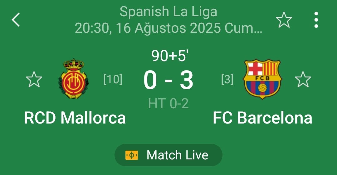 Atabilince atıyor demek..

#MallorcaBarça