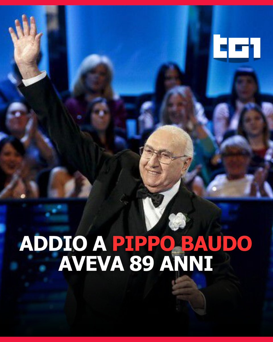 All’età di 89 anni si è spento stasera a Roma #PippoBaudo.
Simbolo della televisione italiana, ha condotto tredici edizioni del Festival di #Sanremo e numerosi programmi di successo.

#Tg1