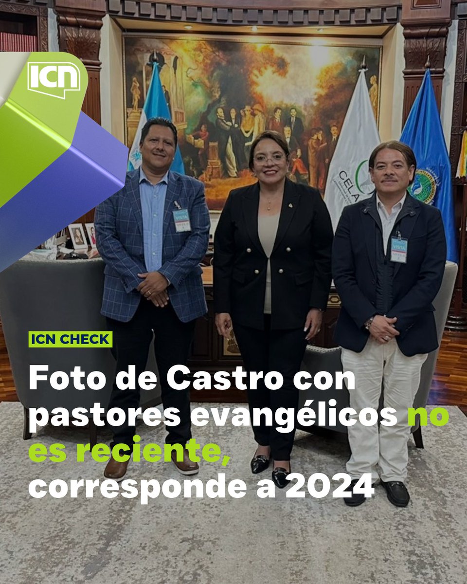 #Honduras 🚨| 𝐅𝐨𝐭𝐨 𝐝𝐞 𝐗𝐢𝐨𝐦𝐚𝐫𝐚 𝐂𝐚𝐬𝐭𝐫𝐨 𝐜𝐨𝐧 𝐩𝐚𝐬𝐭𝐨𝐫𝐞𝐬 𝐞𝐯𝐚𝐧𝐠𝐞́𝐥𝐢𝐜𝐨𝐬 𝐧𝐨 𝐞𝐬 𝐫𝐞𝐜𝐢𝐞𝐧𝐭𝐞, 𝐜𝐨𝐫𝐫𝐞𝐬𝐩𝐨𝐧𝐝𝐞 𝐚 𝟐𝟎𝟐𝟒

Circula una foto de Xiomara Castro (<a href="/XiomaraCastroZ/">Xiomara Castro de Zelaya</a>) con líderes evangélicos como si fuera reciente y vinculada