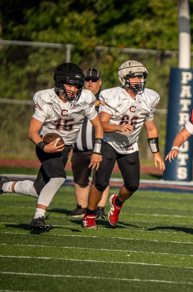 David Browning #66 White Jersey 
Sophomore Chapmanville Regional High School vs Independence High School