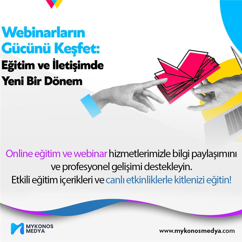 Online Eğitim ve Webinarlar: Bilgi Paylaşımı ve Gelişim

Online eğitim ve webinar hizmetlerimizle bilgi paylaşımını ve profesyonel gelişimi destekleyin. Etkili eğitim içerikleri ve canlı etkinliklerle kitlenizi eğitin.