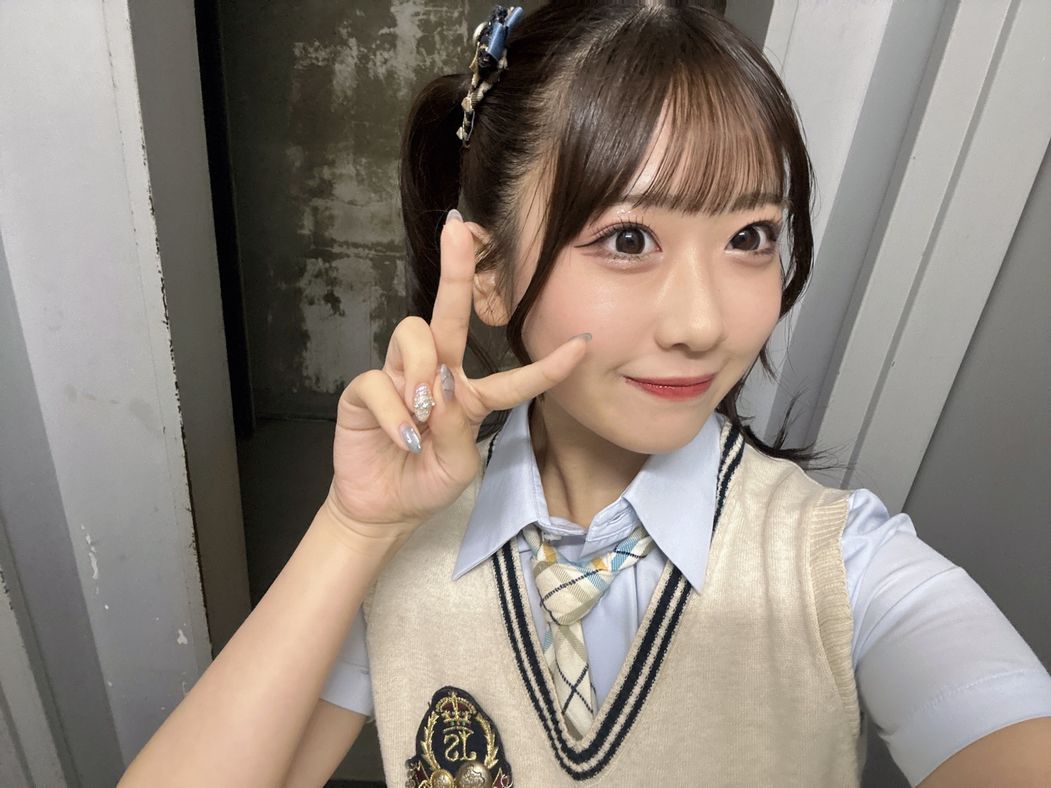 NMB48 西田帆花 直筆サイン入り 生写真 NMB48 西田帆花 月別ランダム生写真 2025 April 2種 コンプ