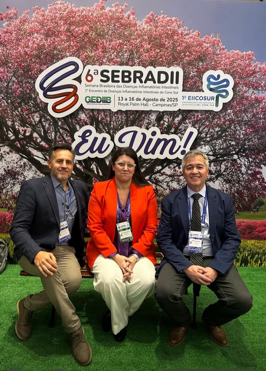 Gangliosido's tweet photo. Semana Brasileña de Doencias Inflamatorias Intestinales!! #SEBRADII25  #IBD @gadeccu presente! Gran evento…viejos y nuevos amigos!! https://t.co/tO1FfHs1Nf