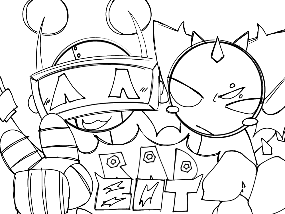 zatsuri3's tweet photo. is their ship radbot or,, idk radbot #Sprunki #Funbot #Raddy and,, #radbot ?? https://t.co/FsJBL86yTI