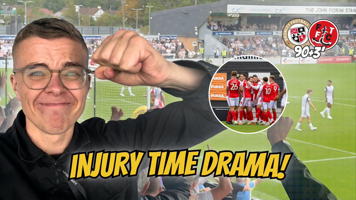 NEW VIDEO! 

FLEETWOOD TOWN PUT ON THE LATE LATW SHOW AS WE RESCUE A POINT IJ STOPPAGE TIME! 😍🔥 

NOTHING BEATS FOOTBALL! ⚽️

🔗 youtu.be/D2R2HsZp0WY?si…

#BromleyFC #FTFC 

All RTS appreciated!