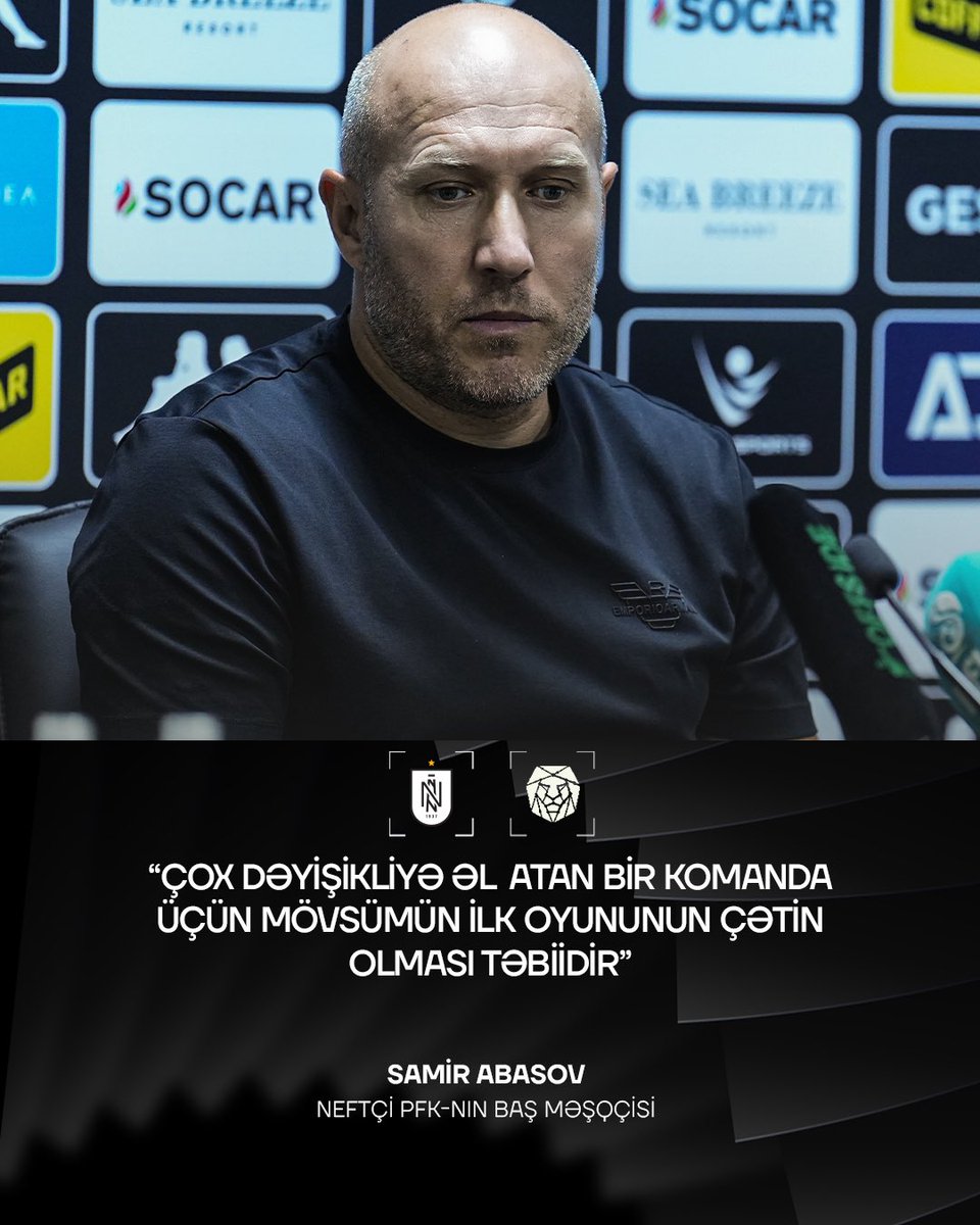 Baş məşqçi Samir Abasovun “Şamaxı” ilə oyunsonrası fikirləri:

“Futbolçularımdan və onların göstərdiyi oyundan tamamilə razıyam. Çünki qələbə qazanmaq üçün sonadək mübarizə apardılar, vuruşdular, çalışdılar. Hər iki hissədə çoxlu sayda qol fürsətimiz oldu. Yeni bir komandayıq.
