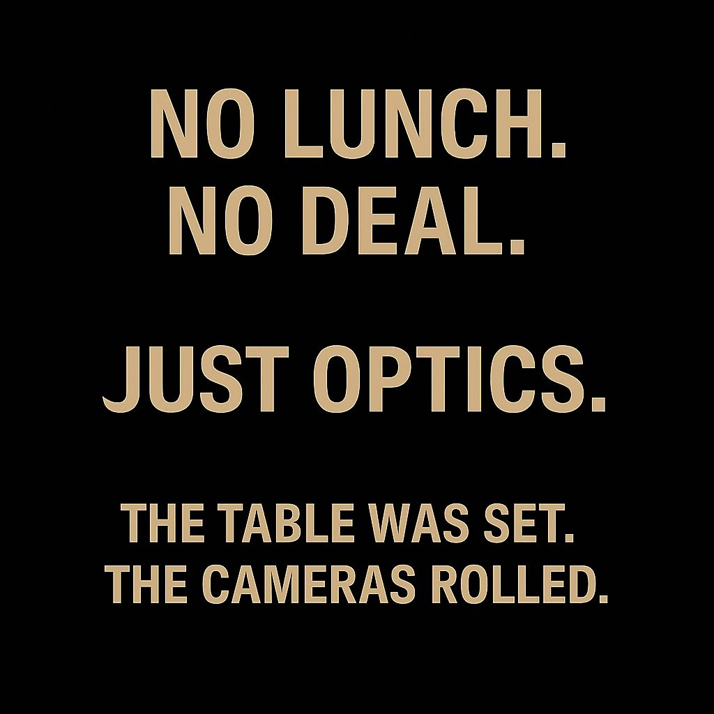 mam37ir's tweet image. No lunch. No deal. Just optics.
The table was set. The cameras rolled.
But behind the silverware, no agreements were signed.
#AlaskaSummit #DiplomaticTheatre #EmptyGestures
Page-3
